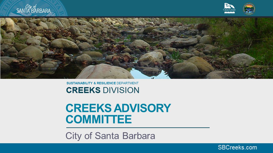 Creeks Advisory Committee Title Presentation Slide