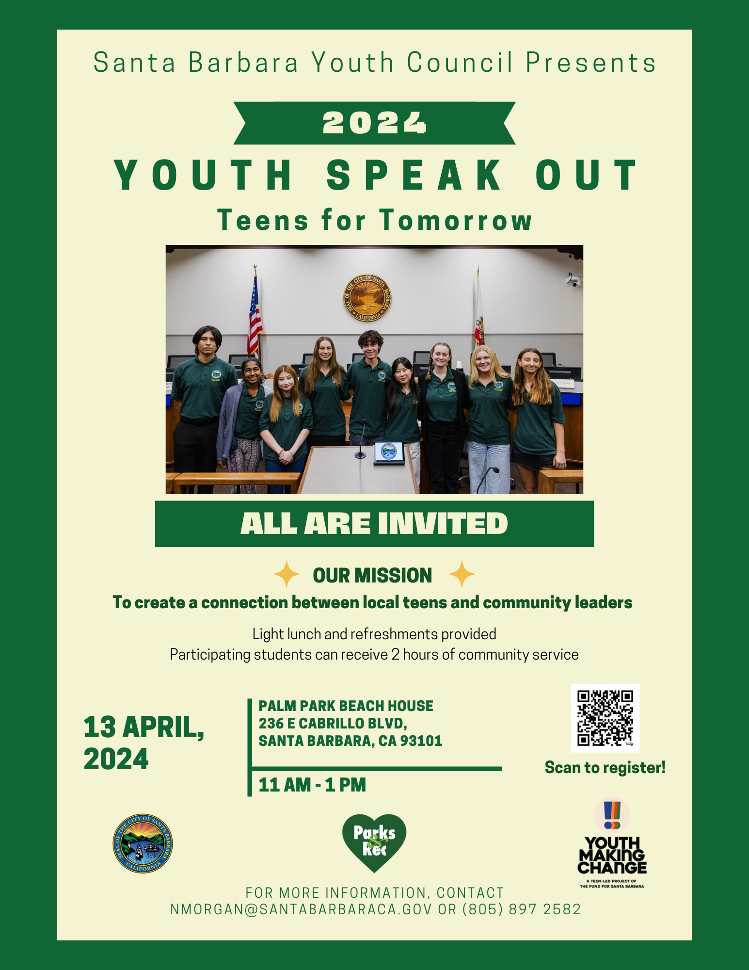 2024 Youth Speak Out Flyer