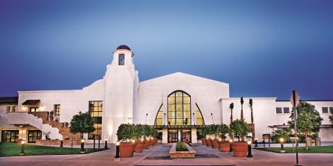 Santa Barbara Airport Terminal at Dawn.