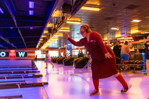 Participant bowling