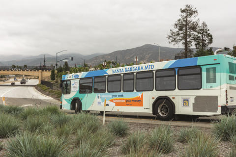 MTD Bus on Highway 101.