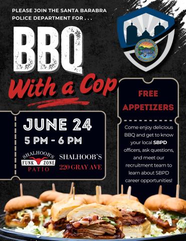 BBQ With a Cop Flyer