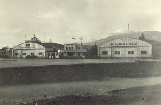 Historic photo of the General Western Aero Hangars