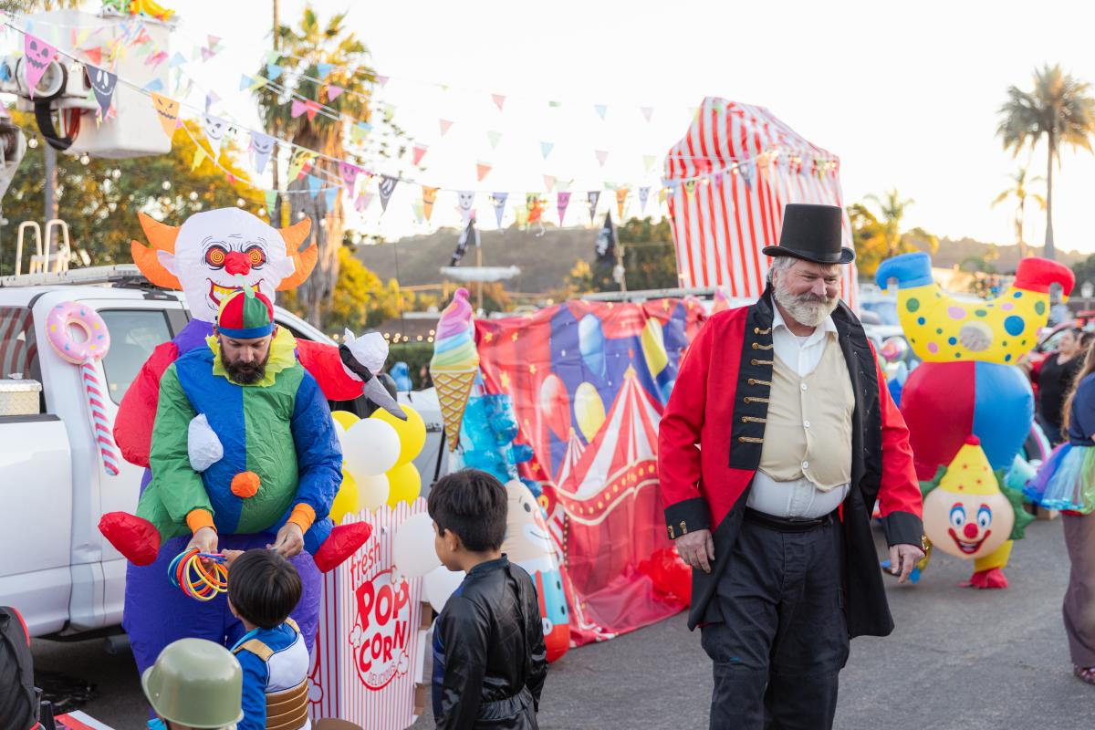 Parks staff dressed up and decorated their trunk for Trunk-or-Treat